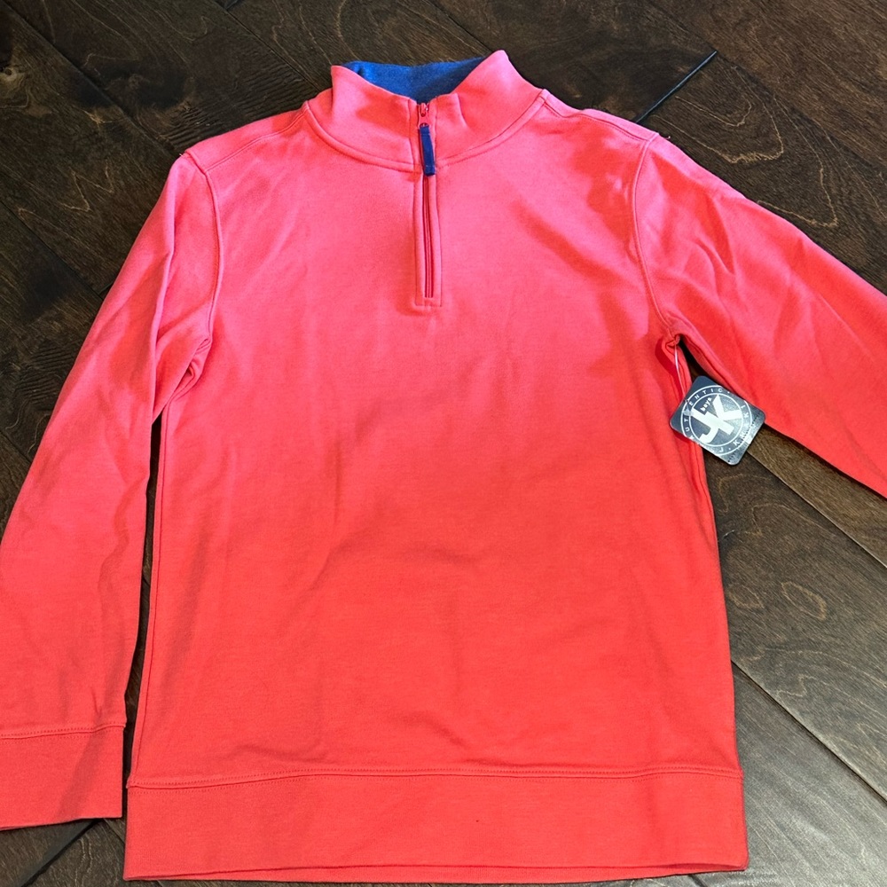 J. Khaki Size 10-12 zippered pullover. New with tags.